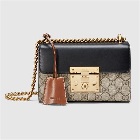 padlock gucci signature shoulder bag replica|genuine gucci padlock bag.